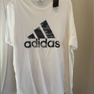 Adidas White Amplifier Tee Shirt with Camo Logo Size XXL NWT